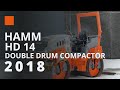 HAMM HD 14 VV used roller for sale | 2018 tandem roller with 1,497 hours