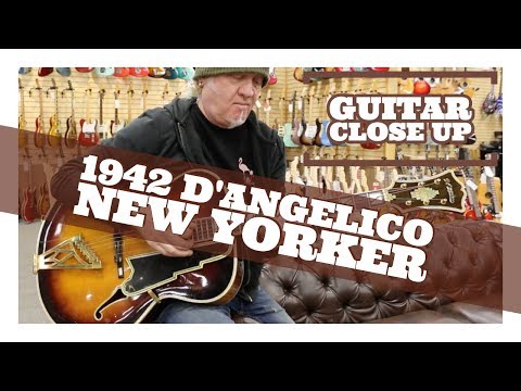 "Guitar Close Up" - Original 1942 D'Angelico New Yorker | Norman's Rare Guitars