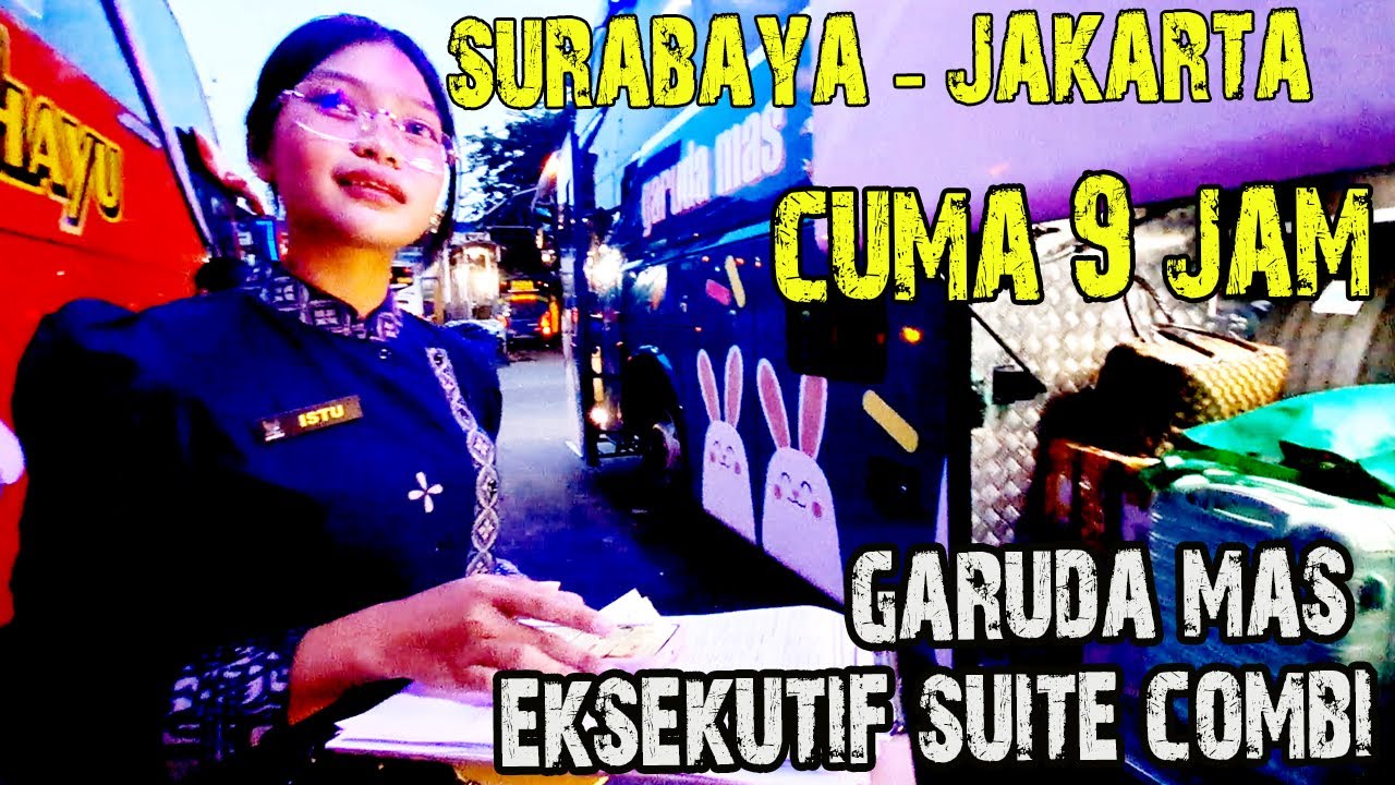 Garuda Mas Eksekutif Suite Combi │ Surabaya - Jakarta, Tahun Baru 2026 bersama Pramugari Bus