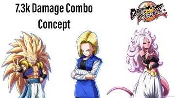 Android 18 / Android 21 / Gotenks 7.3k Damage Combo Concept (DBFZ)