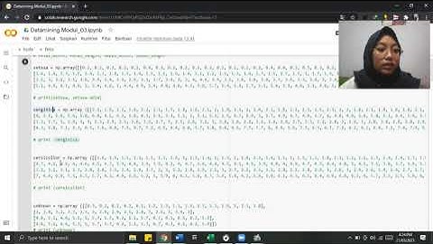 Penjelasan Dataset, Data Training dan data Testing, Scatter Plot