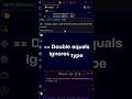 New Coding Hack: Stop using == in JavaScript ❌ Use === for safer code ✅