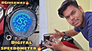 Digital speedometer installation on my starcity #giveaway |Techno shubham