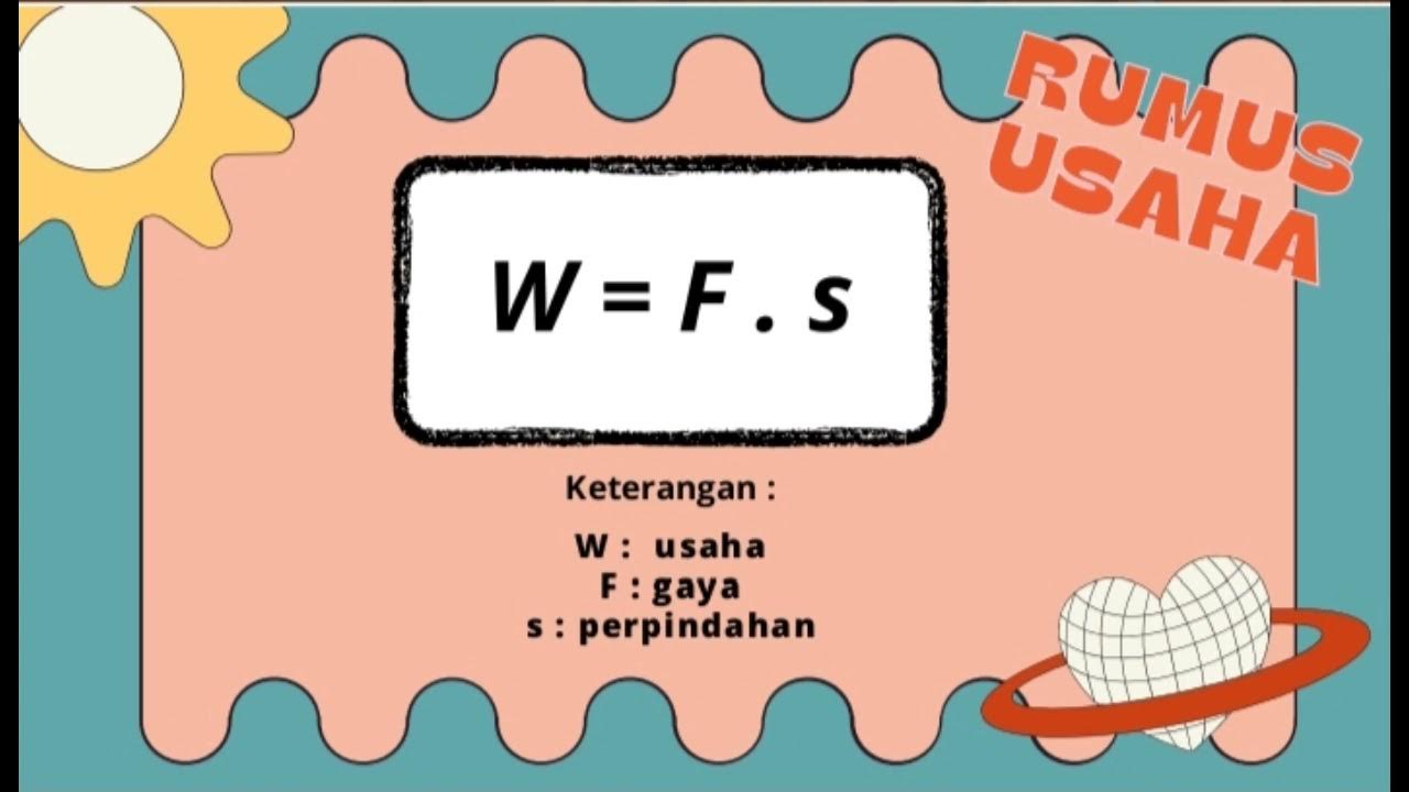 Hubungan antara usaha dengan gaya dan perpindahan kelompok 7 youtube