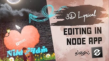How to make a 3D lyrical editing in Node App || AE inspirational editing 🔥 || 2k Editz Official