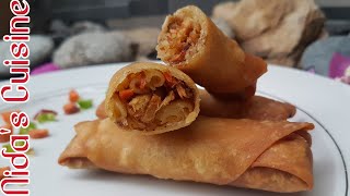 Macroni Roll Recipe - Nida's Cuisine 2019 - Crispy Roll Recipe - Macroni spring roll -Ramzan Special