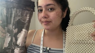 ASMR Personal Stylist Roleplay (fabric stractching, measuring)