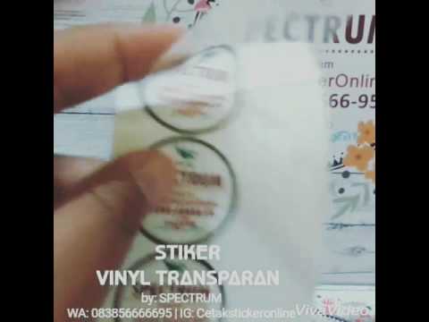 Vinyl Transparan  Cetak Stiker  Transparan  Stiker  Murah 