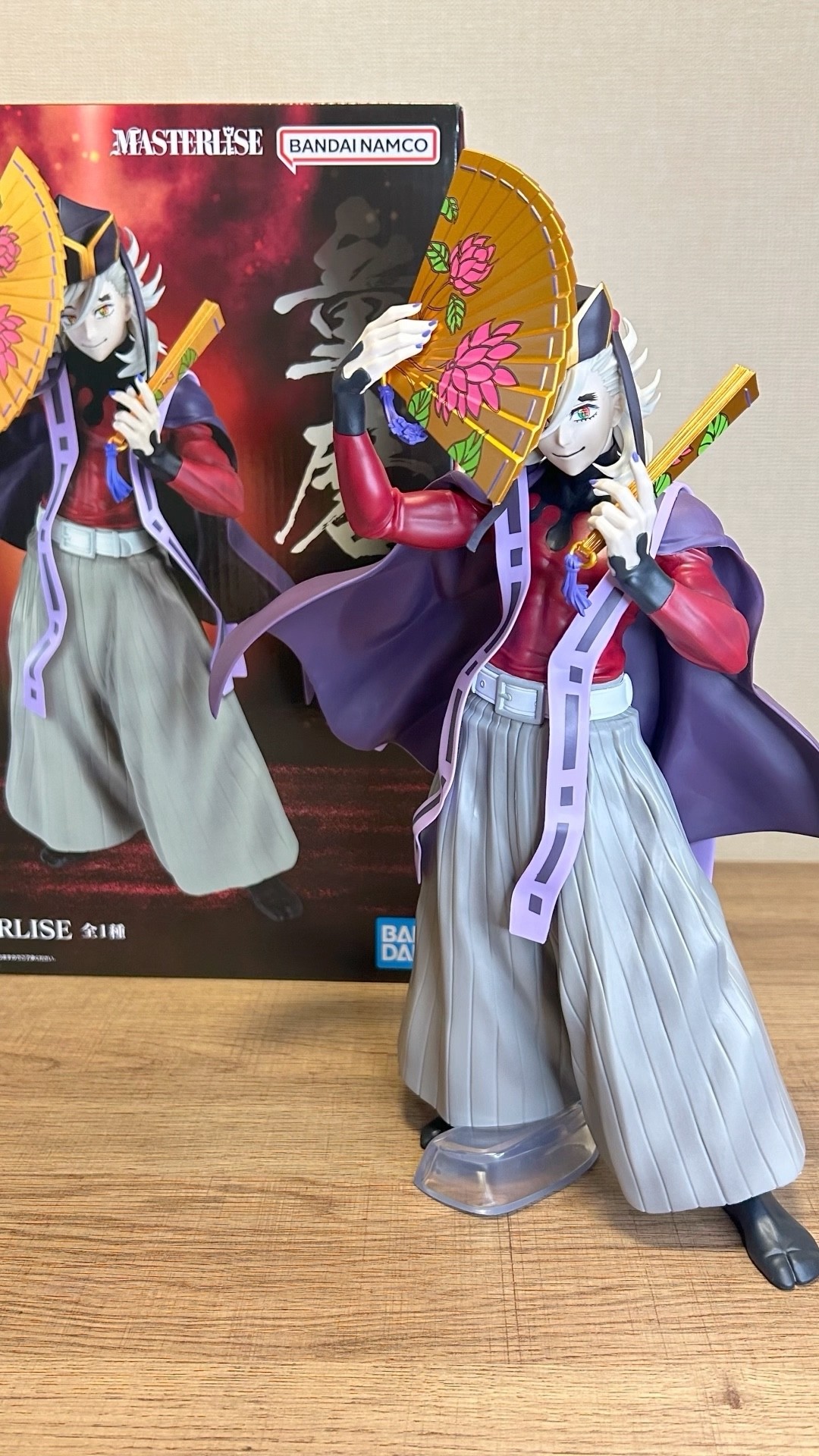 一番くじ】鬼滅の刃 上弦の弐 C賞 童磨 MASTERLISEフィギュアを開封