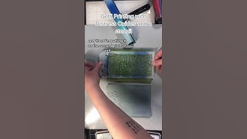 Create a Gelli Print with Distress Inks & stencils #shorts #gelliplate #distressoxide