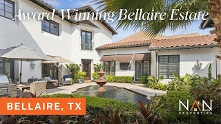 Inside an Award-Winning $1.975M Estate with Pool Courtyard | Bellaire, TX