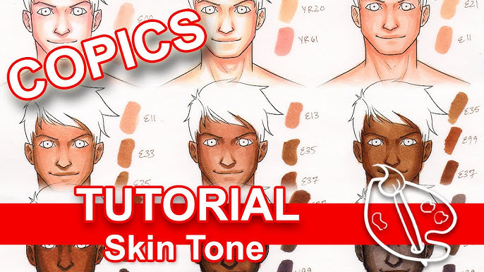 How to Colour Skin & Faces With Copic Markers - Tutorial 