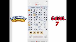 Crossword Challenge Level 7 Walkthrough