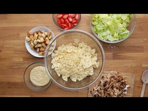 Grilled Chicken Caesar Pasta Salad