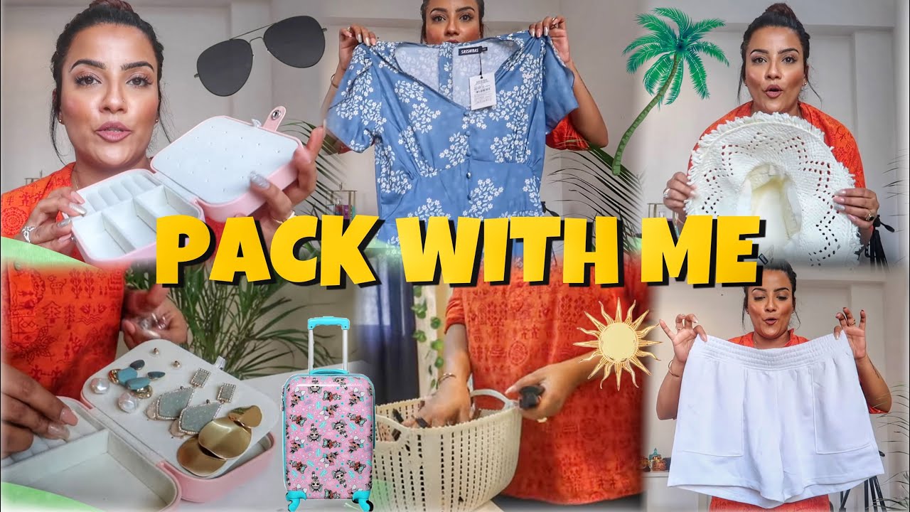 PACK With Me For Goa Beach Dresses Right Makeup Hair & Skin Care