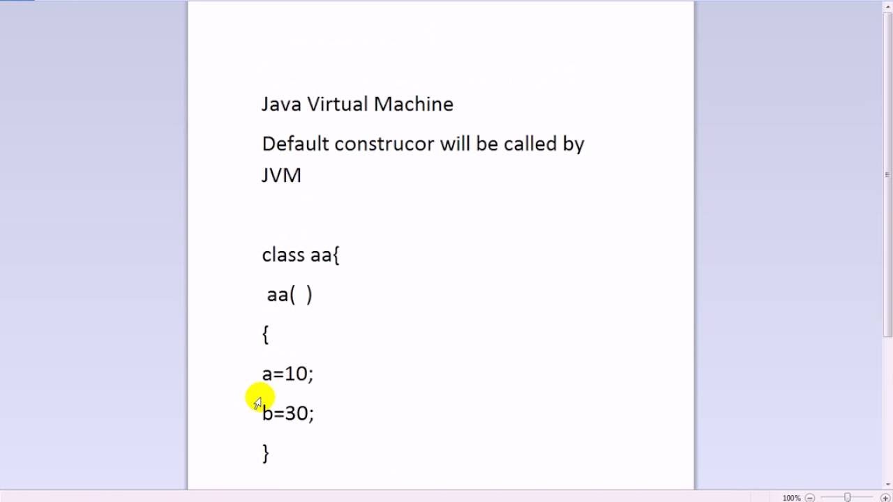 java default constructor java default constructor