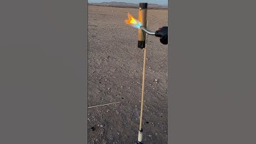 1Lb Benz whistle rocket test #2 on strobe tooling