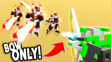 BOW vs 100 ROBOTS CHALLENGE! - Clone Drone In The Danger Zone #5