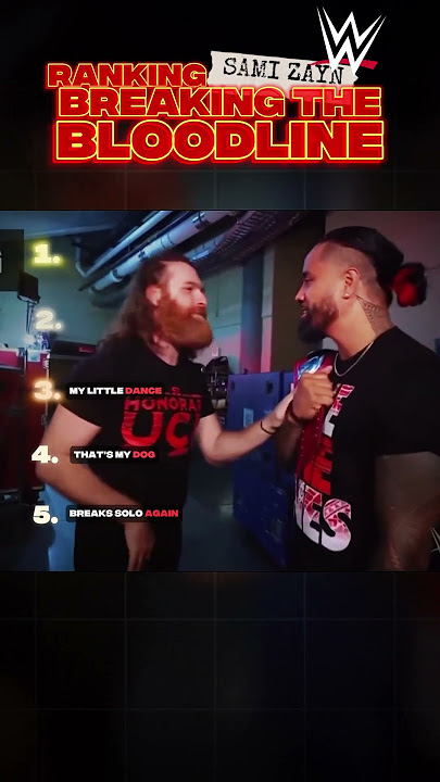 Top 5 Times Sami Zayn Made The Bloodline Break Character