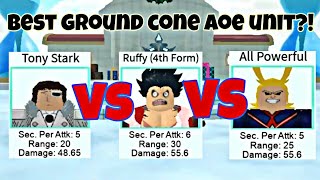 All Star Tower Defense - Starrk vs Gear 4 Luffy vs All Might (who is the best?)