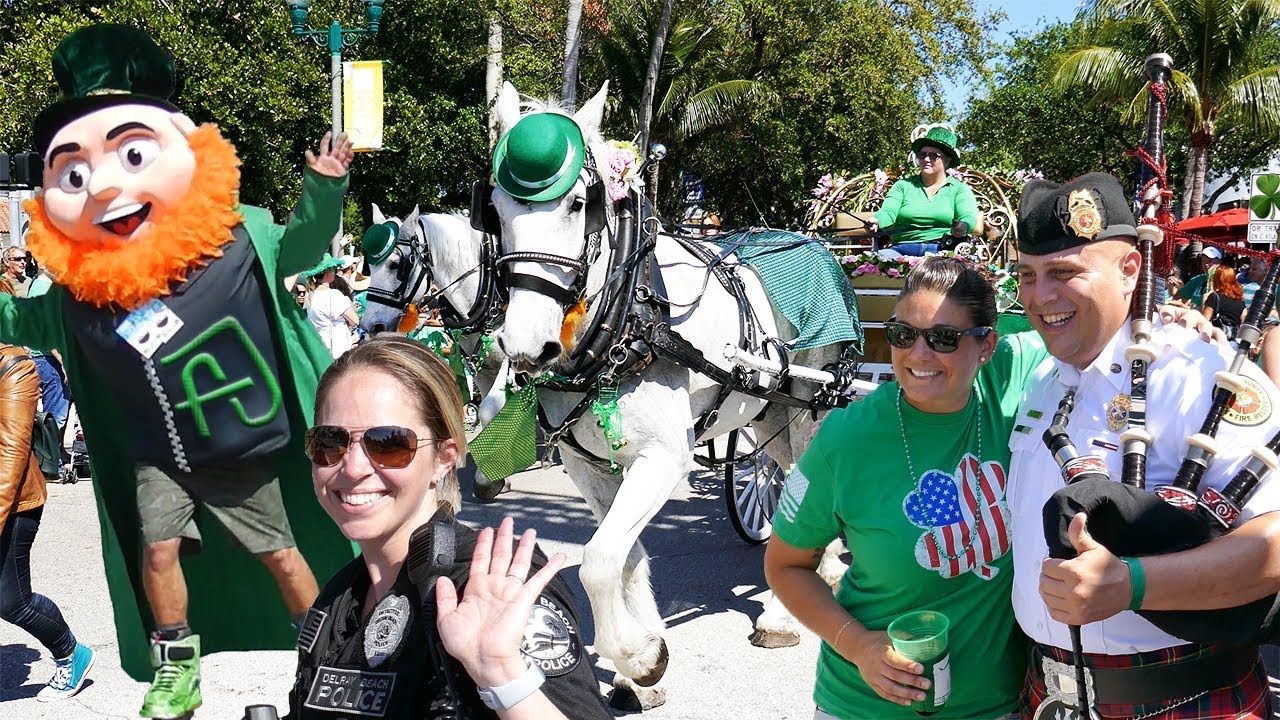 St. Patrick's Day Parade & Festival at Delray Beach, Florida 2018