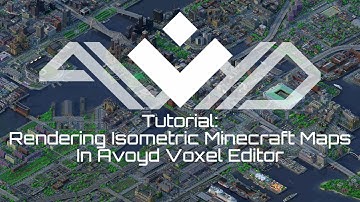 Avoyd Voxel Editor - Tutorial - Rendering Isometric Minecraft Maps