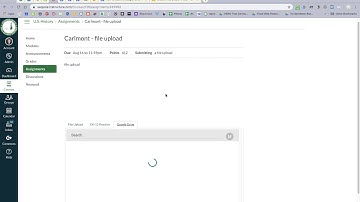 Submit a "File Upload" Assignment in Canvas