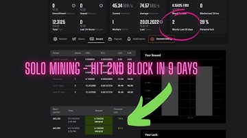 SOLO MINING - 2nd block in 9 days, UPDATE