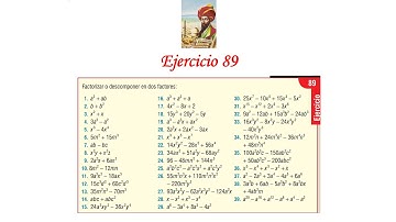Algebra de Baldor: Ejercicio 89 - Completo