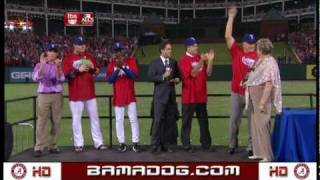 10/22/10 Texas Rangers Win ALCS vs Yankees - Trophy Presentations [HD]
