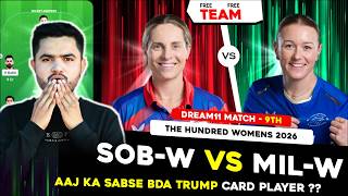 SOB-W vs ML-W Dream11 Prediction | Southern Brave Women vs MI London Women | The Hundred 2026 screenshot 2