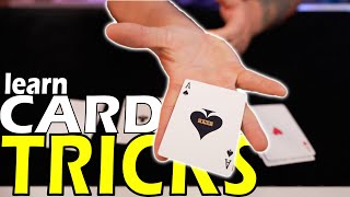 3 EASY CARD TRICKS You Can LEARN in 5 MINUTES!! part 2  day 72