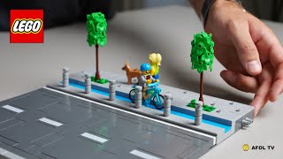 Custom Build with the New LEGO City Road Plates and a Bike Lane! (Full Tutorial)