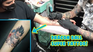 GETTING AN ANIME TATTOO! (Vegeta & Bulma from Dragon Ball Super!) - Vlog #1