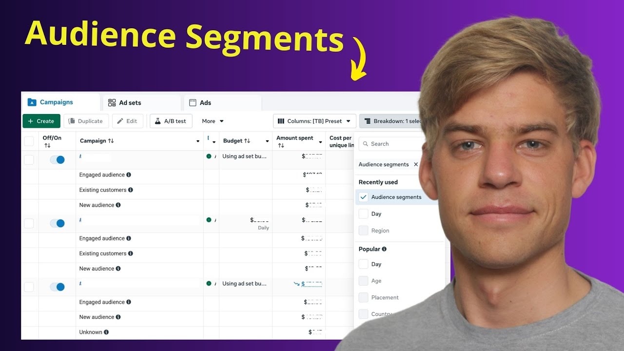 Audience Segments Setup in Facebook Ads