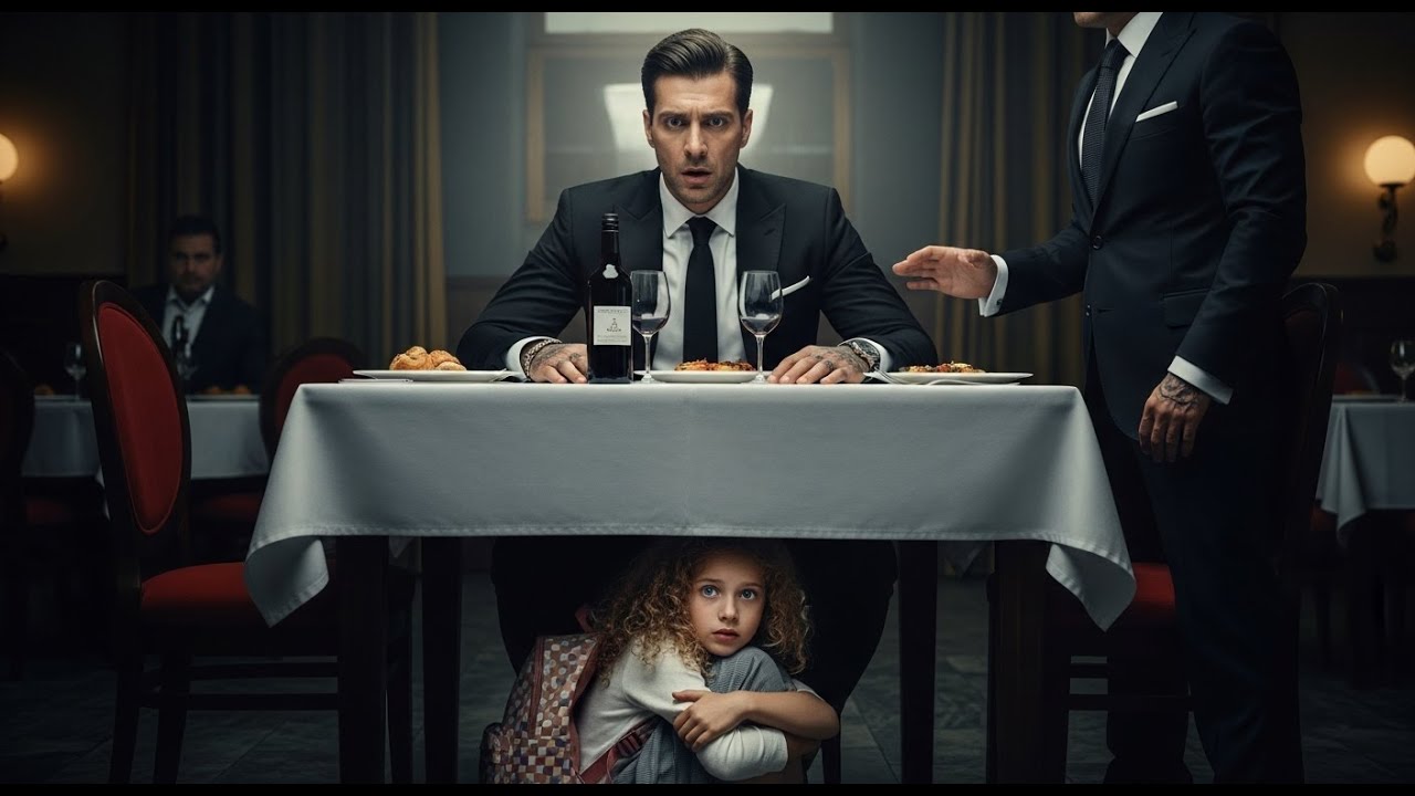 Little Girl hid under the Mafia Boss' Table To Escape Her Toxic Stepdad —What happens next surprise