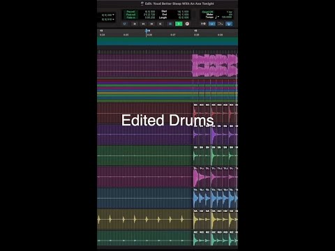 🎵 Editing drums 📹 Mike Nelson