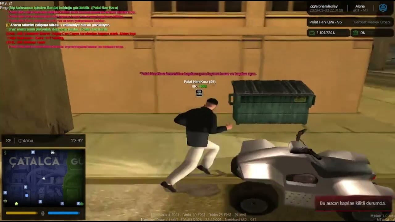 MTA SA Alpha Roleplayda Gün 1