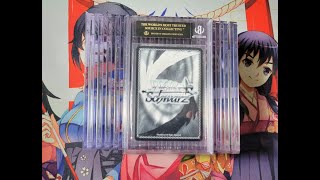 weiss schwarz beckett returns.  19 cards with some black labels included.