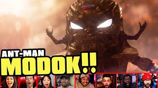 Reactors Reaction To Seeing MODOK On Ant-Man and The Wasp Quantumania Trailer | Mixed Reactions