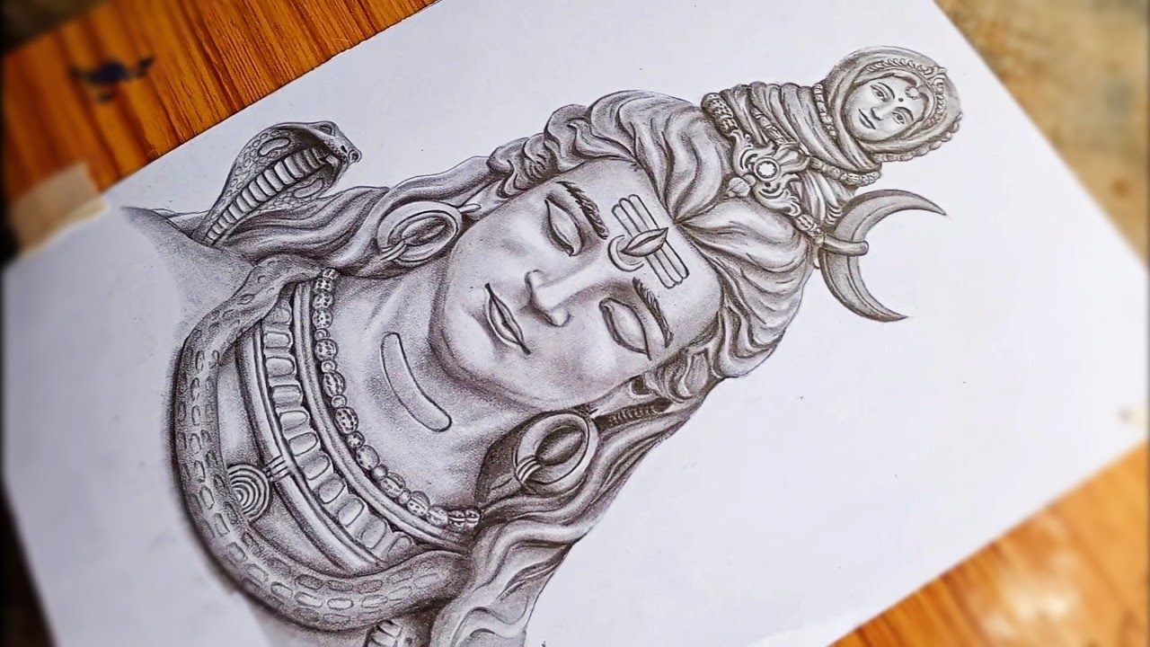 Lord Shiva sketch  Lord shiva sketch Shiva sketch Shiva art