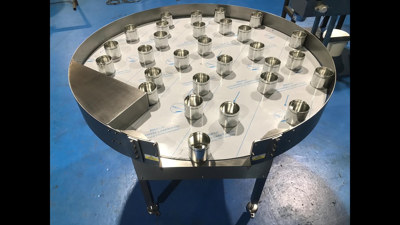 Loading Rotary Table for tin Cans at C Trak Ltd