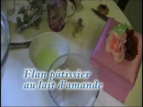 Flan Patissier au Lait d'Amande - Recette dittique...