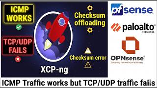 [XCP-NG] حركة مرور ICMP تعمل بشكل جيد ولكن حركة المرور المستندة إلى TCP/UDP يتم إسقاطها (pfSense/... screenshot 5