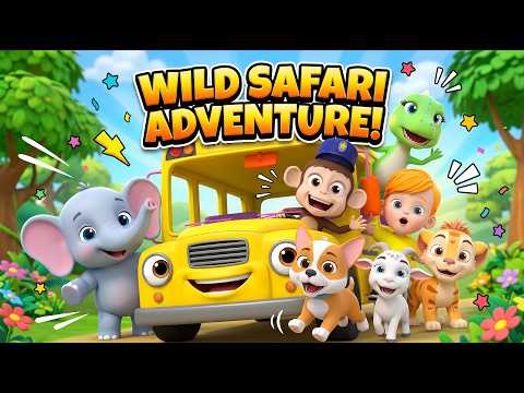 Wheels on the Bus Zoo Animals | @BuBu Fun Nursery Rhymes & Kids Songs Rhymes & Kids Songs