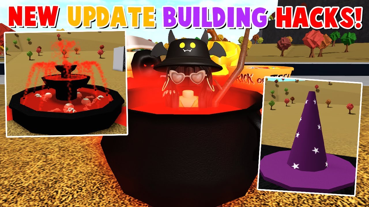 20 NEW Bloxburg Building HACKS! *Halloween UPDATE* (Roblox