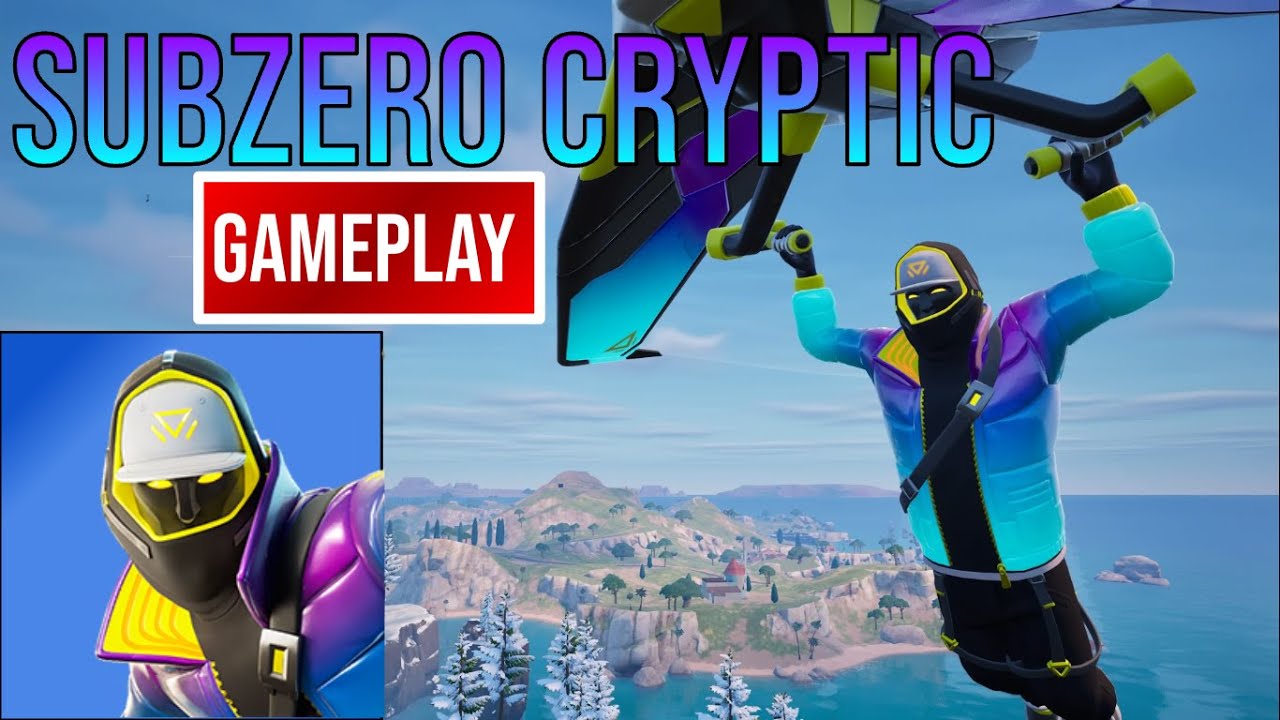 New Subzero Cryptic Skin Gameplay (Fortnite Battle Royale) 