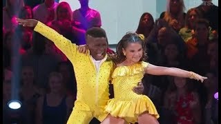 Artyon Celestine \& Ariana Greenblatt - Cha Cha | Dancing With The Stars Juniors - DWTS | Ep 1
