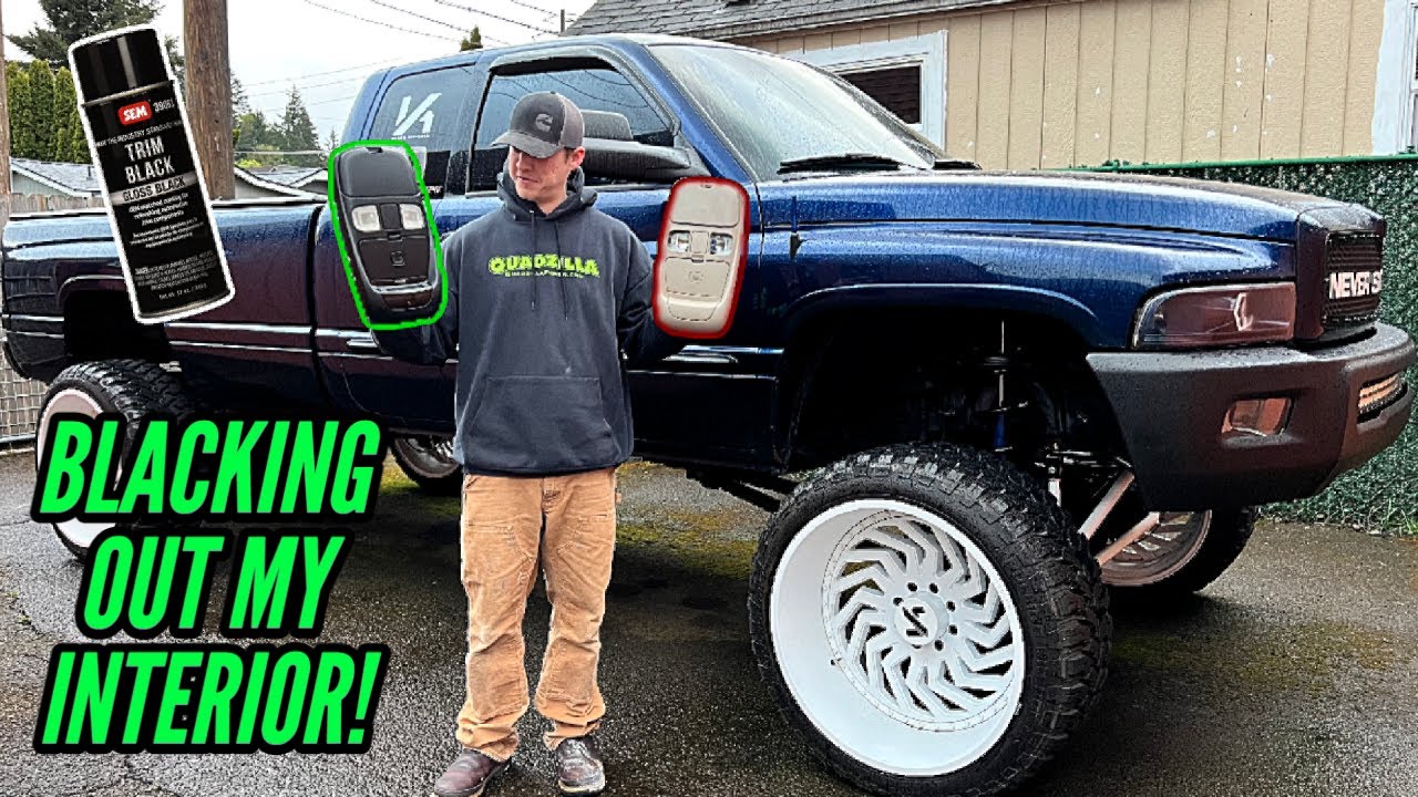 HOW TO PAINT INTERIOR PLASTICS! *LOOKS AMAZING* YouTube