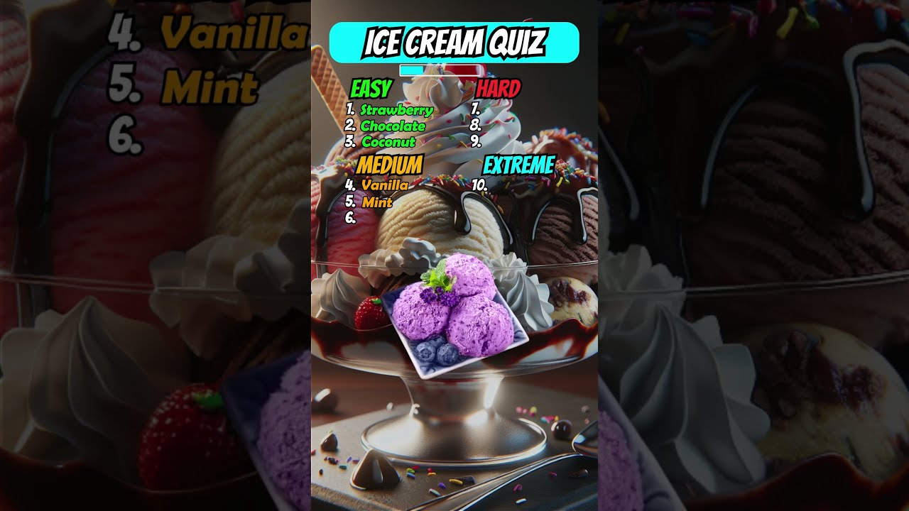 Can You Name These 10 Ice Cream Flavors In 60 Seconds Quiz Icecream Icecreamflavors Trivia